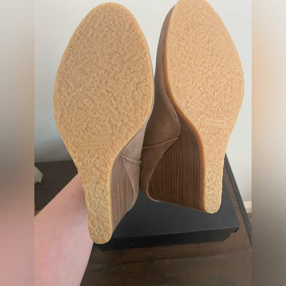 Brand new in box coach wedge booties - Picture 2 of 5
